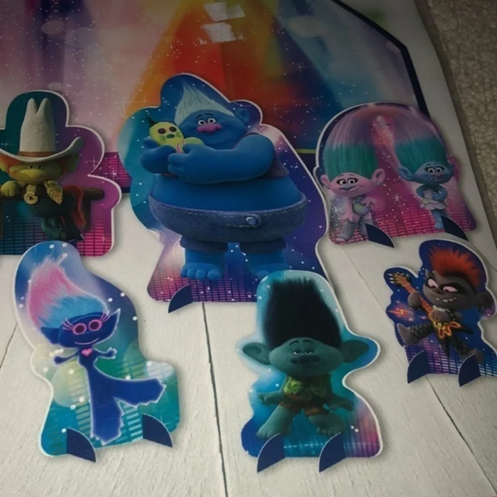 Trolls World Tour Birthday Party Table Decorating Kit‎ New